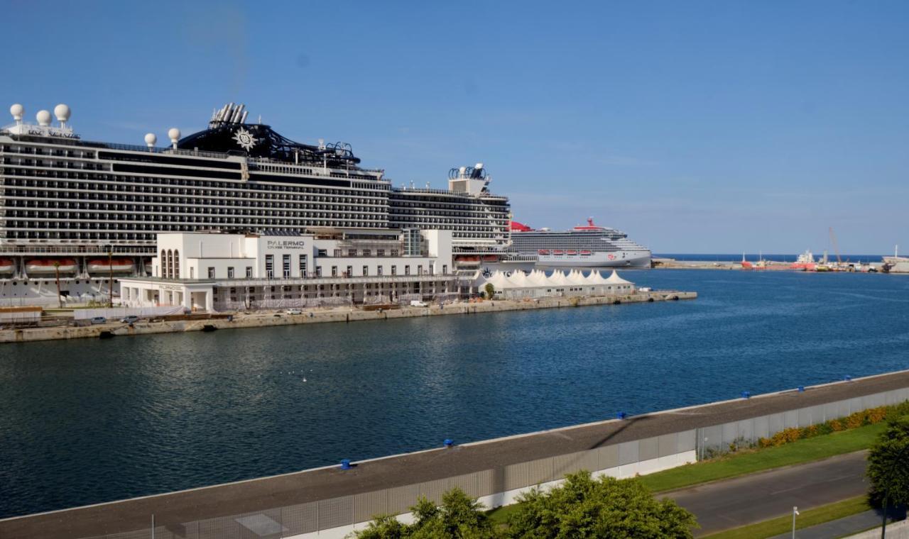 Апартаменты Attico Con Terrazza Sul Porto Палермо Экстерьер фото