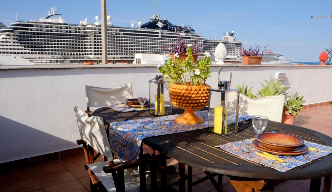 Апартаменты Attico Con Terrazza Sul Porto Палермо Экстерьер фото